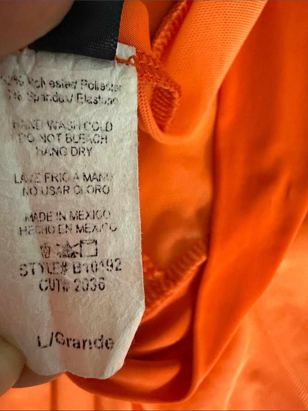 Ruffle-Side Wide Leg Pants in Bright Orange - Picture 4 of 4
